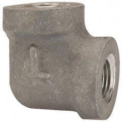 Latrobe Foundry - 1/8" Aluminum Pipe 90° Elbow - 150 psi, F End Connection, Grade 356-F - Exact Tooling