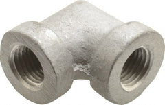 Latrobe Foundry - 1/4" Aluminum Pipe 90° Elbow - 150 psi, F End Connection, Grade 356-F - Exact Tooling