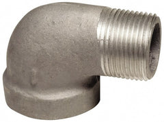 Latrobe Foundry - 3" Aluminum Pipe 90° Street Elbow - 150 psi, M x F End Connection, Grade 356-F - Exact Tooling
