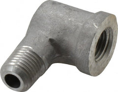 Latrobe Foundry - 1/4" Aluminum Pipe 90° Street Elbow - 150 psi, M x F End Connection, Grade 356-F - Exact Tooling
