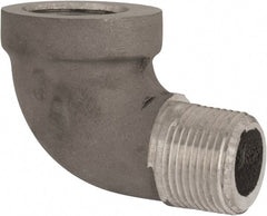 Latrobe Foundry - 3/4" Aluminum Pipe 90° Street Elbow - 150 psi, M x F End Connection, Grade 356-F - Exact Tooling