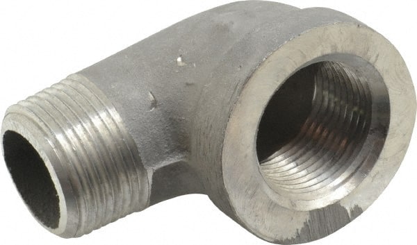 Latrobe Foundry - 1" Aluminum Pipe 90° Street Elbow - 150 psi, M x F End Connection, Grade 356-F - Exact Tooling