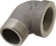 Latrobe Foundry - 2" Aluminum Pipe 90° Street Elbow - 150 psi, M x F End Connection, Grade 356-F - Exact Tooling