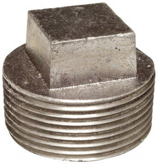 Latrobe Foundry - 3/8" Aluminum Pipe Square Head Plug - 150 psi, M End Connection, Grade 6061-T6 - Exact Tooling