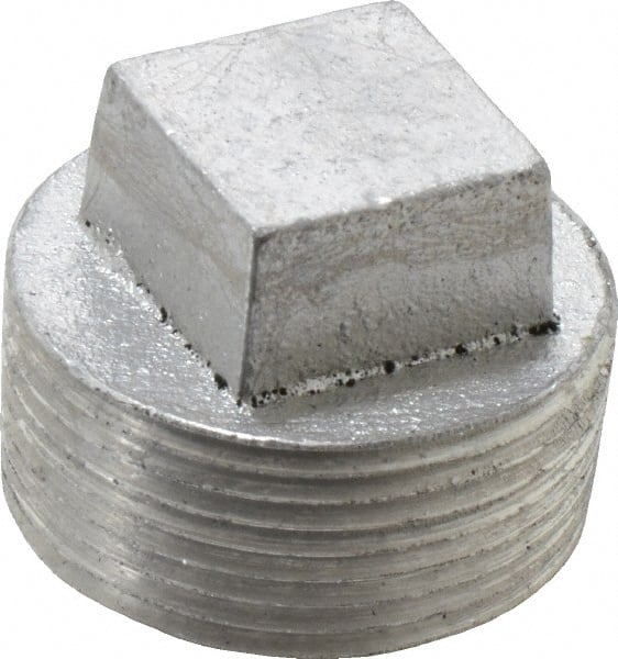 Latrobe Foundry - 1-1/4" Aluminum Pipe Square Head Plug - 150 psi, M End Connection, Grade 356-F - Exact Tooling