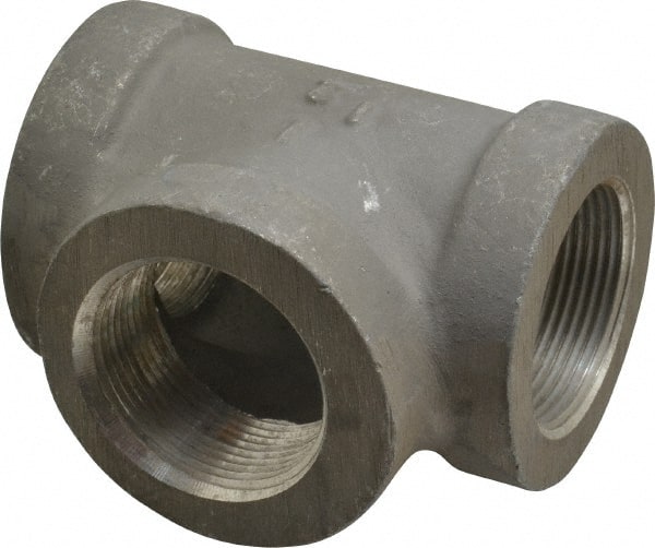 Latrobe Foundry - 1-1/2" Aluminum Pipe Tee - 150 psi, F End Connection, Grade 356-F - Exact Tooling
