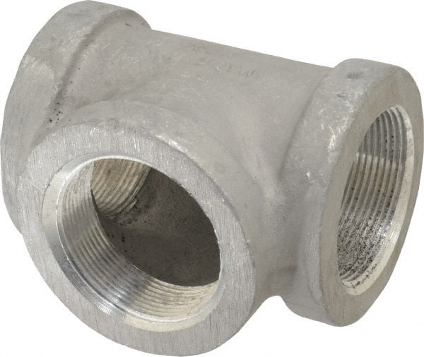 Latrobe Foundry - 2" Aluminum Pipe Tee - 150 psi, F End Connection, Grade 356-F - Exact Tooling