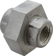 Latrobe Foundry - 1/2" Aluminum Pipe Union - 150 psi, F End Connection, Grade 356-F - Exact Tooling
