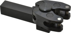 Made in USA - 5 Inch Overall Length x 1-5/8 Inch Overall Width, 0.19 to 1 Inch Capacity, Right Hand Cut, Scissor and Straddle Type Knurler - 3/4 Inch Diameter, 4 Inch Shank Length x 3/4 Inch Shank Width x 3/4 Inch Shank Height, Square Shank, KP Series - Exact Tooling