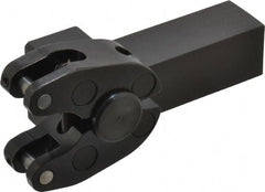 Made in USA - 5 Inch Overall Length x 1-7/8 Inch Overall Width, 0.19 to 1 Inch Capacity, Right Hand Cut, Scissor and Straddle Type Knurler - 3/4 Inch Diameter, 4 Inch Shank Length x 1 Inch Shank Width x 1 Inch Shank Height, Square Shank, KP Series - Exact Tooling
