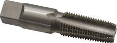 Reiff & Nestor - 1/4-19" BSPT, 4 Flutes, Bottoming Chamfer, Bright Finish, High Speed Steel British Standard Pipe Tap - 0.5625" Shank Diam, 0.421" Square Size, 1-1/16" Thread Length, 2-7/16" Overall Length, Series 123 - Exact Tooling