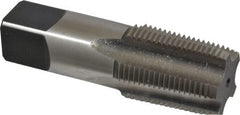 Reiff & Nestor - 3/4-14" BSPT, 5 Flutes, Bottoming Chamfer, Bright Finish, High Speed Steel British Standard Pipe Tap - 0.9063" Shank Diam, 0.679" Square Size, 1-3/8" Thread Length, 3-1/4" Overall Length, Series 123 - Exact Tooling