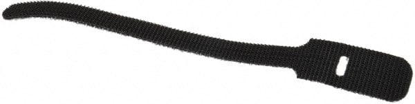 SpeedTech - 6" Long Black Nylon & Polyethylene Hook & Loop Strap - 40 Lb Tensile Strength - Exact Tooling