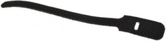 SpeedTech - 6" Long Black Nylon & Polyethylene Hook & Loop Strap - 40 Lb Tensile Strength - Exact Tooling