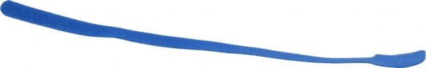 SpeedTech - 13" Long Blue Nylon & Polyethylene Mountable Cable Tie - 40 Lb Tensile Strength, 3-1/4" Max Bundle Diam - Exact Tooling