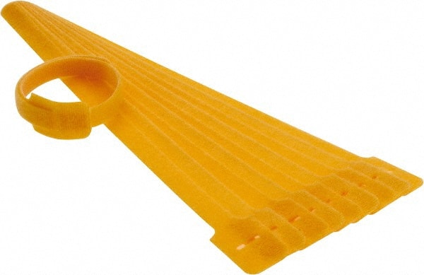 SpeedTech - 13" Long Yellow Nylon & Polyethylene Mountable Cable Tie - 40 Lb Tensile Strength, 3-1/4" Max Bundle Diam - Exact Tooling