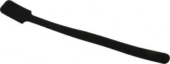 SpeedTech - 9" Long Black Nylon & Polyethylene Mountable Cable Tie - 40 Lb Tensile Strength, 2" Max Bundle Diam - Exact Tooling