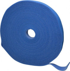 SpeedTech - 75' Long Blue Nylon & Polyethylene Hook & Loop Strap - 50 Lb Tensile Strength - Exact Tooling