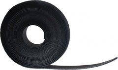 SpeedTech - 15' Long Black Nylon & Polyethylene Hook & Loop Strap - 50 Lb Tensile Strength - Exact Tooling