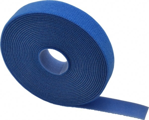SpeedTech - 15' Long Blue Nylon & Polyethylene Hook & Loop Strap - 50 Lb Tensile Strength - Exact Tooling