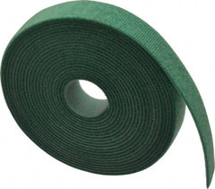 SpeedTech - 15' Long Green Nylon & Polyethylene Hook & Loop Strap - 50 Lb Tensile Strength - Exact Tooling