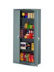 36"W x 18"D x 78"H Storage Cabinet, Welded Set Up, with 4 Adj. Shelves, Levelers, - Exact Tooling