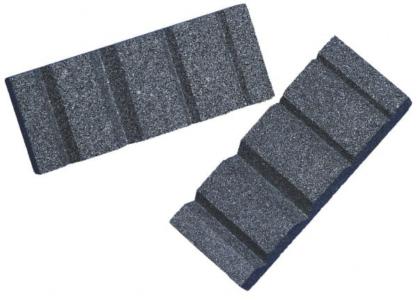 Grier Abrasives - Rectangular, Silicon Carbide, Grooved Dressing Finishing Stick - 3-1/2" Long x 1-3/8" Wide x 9/16" Thick, 3/32" Diam x 1-1/2" Long Shank, Very Coarse Grade - Exact Tooling