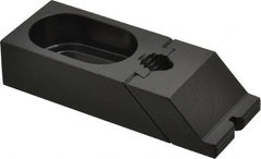 TE-CO - 3-7/8" OAL x 1-1/2" Overall Width, Low Grip Nose, Steel Manual Edge Clamp - Black Oxide Coating, 7/8" High, 5/8" Socket Cap Screw Slot, 1-1/4" Travel - Exact Tooling