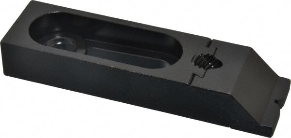 TE-CO - 5-5/16" OAL x 1-1/2" Overall Width, Low Grip Nose, Steel Manual Edge Clamp - Black Oxide Coating, 7/8" High, 5/8" Socket Cap Screw Slot, 2" Travel - Exact Tooling