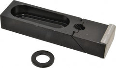 TE-CO - 5-5/16" OAL x 1-1/2" Overall Width, Standard Grip Nose, Steel Manual Edge Clamp - Black Oxide Coating, 7/8" High, 5/8" Socket Cap Screw Slot, 2" Travel - Exact Tooling