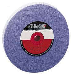 Camel Grinding Wheels - 120 Grit Aluminum Oxide Bench & Pedestal Grinding Wheel - 6" Diam x 1" Hole x 1" Thick, 4456 Max RPM, K Hardness, Fine Grade , Vitrified Bond - Exact Tooling