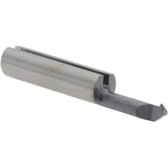 Iscar - 8mm Cutting Depth, 3mm Diam, Internal Thread, Solid Carbide, Single Point Threading Tool - TiAlN Finish, 22mm OAL, 3mm Shank Diam, 0.3mm Projection from Center, 0.5mm Max Pitch, 60° Profile Angle - Exact Tooling