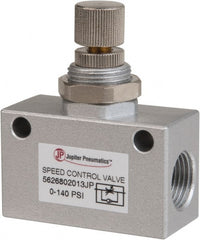 PRO-SOURCE - 3/8" NPT Inline Speed Control Valve - 0 to 140.78 psi & Aluminum Alloy Material - Exact Tooling