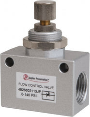 PRO-SOURCE - 1/2" NPT Inline Flow Control Valve - 0 to 140.78 psi & Aluminum Alloy Material - Exact Tooling