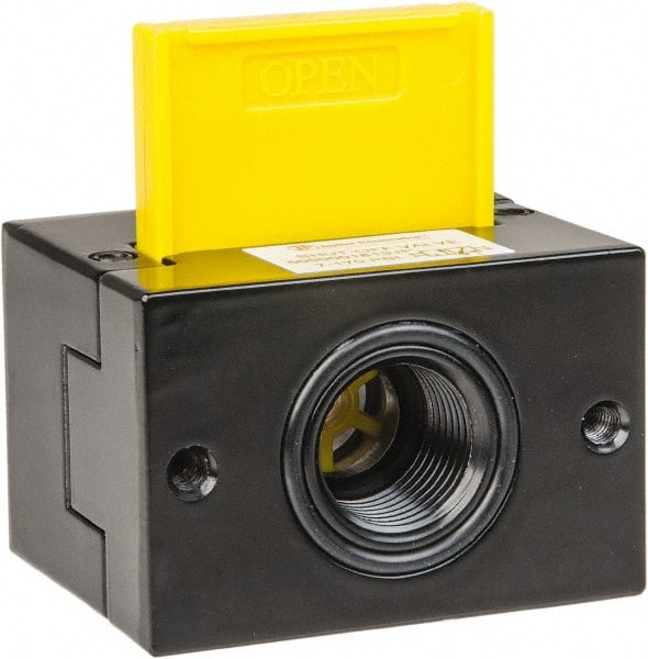 PRO-SOURCE - 1/2" NPT Shut-Off Valve - 7.1 to 170.64 psi & Aluminum Die Cast Material - Exact Tooling