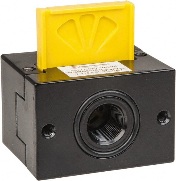 PRO-SOURCE - 3/8" NPT Shut-Off Valve - 7.1 to 170.64 psi & Aluminum Die Cast Material - Exact Tooling