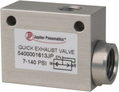 PRO-SOURCE - 1/8" NPT Quick Exhaust Valve - 1/4" Exhaust Port, 7.1 to 140.78 psi, Aluminum Alloy Material - Exact Tooling