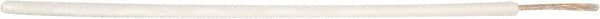 Made in USA - 22 AWG, 7 Strand, 500' OAL, Tinned Copper Hook Up Wire - White PVC Jacket, 0.091" Diam - Exact Tooling
