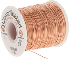 Made in USA - 22 AWG, 0.0253 Inch Diameter, 507 Ft., Solid, Grounding Wire - Copper, ASTM B3, QQ-W-343 Type S, RoHS Compliant - Exact Tooling