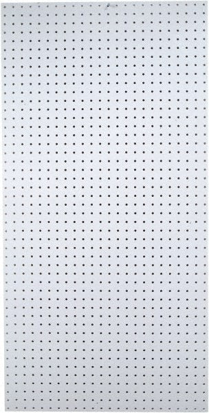Triton - 48" Wide x 96" High Peg Board Storage Board - 1 Panel, Polypropylene, White - Exact Tooling