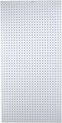 Triton - 48" Wide x 96" High Peg Board Storage Board - 1 Panel, Polypropylene, White - Exact Tooling