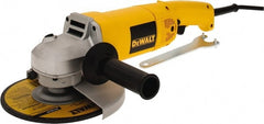 DeWALT - 7" Wheel Diam, 8,000 RPM, Corded Angle & Disc Grinder - 5/8-11 Spindle, 120 Volts, 13 Amps - Exact Tooling