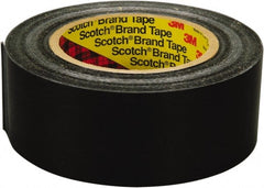 3M - 1" x 60 Yd Black Rubber Adhesive Packaging Tape - Polyester Film Backing, 8 mil Thick, 600 Lb Tensile Strength, Series 890MSR - Exact Tooling