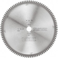 DeWALT - 12" Diam, 1" Arbor Hole Diam, 96 Tooth Wet & Dry Cut Saw Blade - Tungsten Carbide-Tipped, Standard Round Arbor - Exact Tooling
