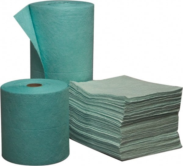 PRO-SAFE - 22 Gal Capacity per Package, Universal Pad - 1' Long x 1' Wide, Polypropylene - Exact Tooling