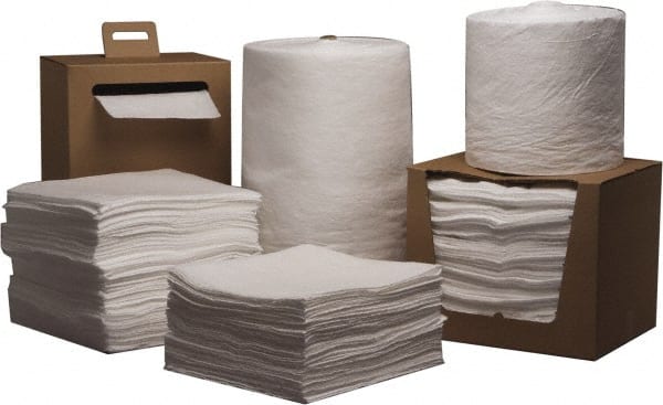 PRO-SAFE - 21 Gal Capacity per Package, Oil Only Pad - 19" Long x 15" Wide, Polypropylene - Exact Tooling