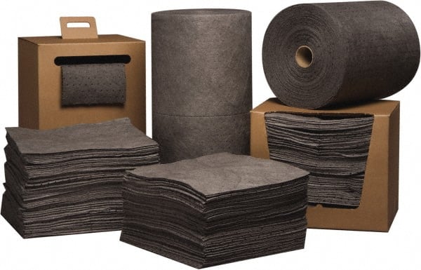 PRO-SAFE - 26 Gal Capacity per Package, Universal Pad - 17" Long x 15" Wide, Polypropylene - Exact Tooling