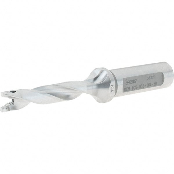 Iscar - 10.5mm to 10.9mm Diam, 5xD, 53mm Max Depth, 16mm Shank Diam, 116.7mm OAL, Replaceable-Tip Drill - FCP, ICK, ICK-2M, ICM, ICN, ICP, iCP-2M Insert, 10 Seat Size, 78274552 Toolholder, Series SumoCham - Exact Tooling