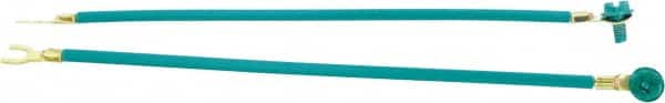 Ideal - 12 to 8 AWG, 6 Inch Overall Length, Screw Pigtail Connector - Green, No. 10 Fork Terminal, cUL Listed, NEC, RoHS Compliant, UL Listed - Exact Tooling