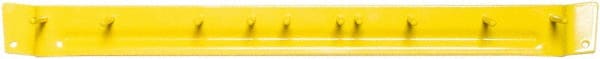 PRO-SOURCE - 20 Lb, 3" Projection, 1-1/2" Wide, 17-1/4" High, Aluminum, Enamel Finish, Broom Holder - 1/4" Wire Diam, 17-1/4" Long - Exact Tooling